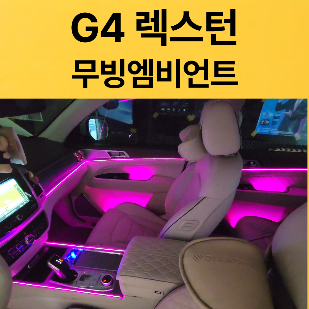 G4렉스턴 무빙엠비언트 (옵션선택) 장착비포함가